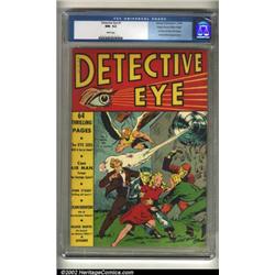 Detective Eye #1 Mile High pedigree (Centaur, 1940) CGC NM- 9.2 White pages. Centaur's unique bra...