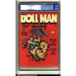 Doll Man Quarterly #1 Mile High pedigree (Quality, 1941) CGC VF- 7.5 White pages. The front cover...