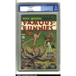 Famous Funnies #215 (Eastern Color, 1955) CGC VF 8.0 Cream to off-white pages. The striking cover...
