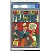 Image 1 : Feature Comics #27 (Quality, 1939) CGC VF/NM 9.0 Off-white pages. Listed as rare by Overstreet, t...