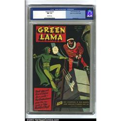 Green Lama #3 Mile High pedigree (Spark Publications, 1945) CGC NM- 9.2 Off-white pages. Mac Rabo...