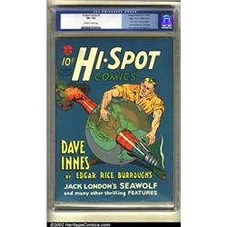 Hi-Spot Comics #2 Mile High pedigree (Hawley Publications, 1940). A Dave Innes of Pellucidar stor...