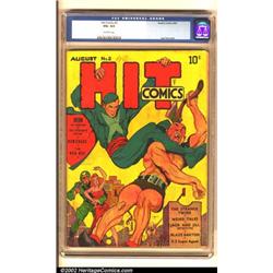 Hit Comics #2 (Quality, 1940) CGC VG+ 4.5 Off-white pages. Lou Fine continues to put on a clinic...