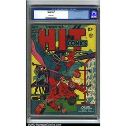 Hit Comics #8 (Quality, 1941) CGC FN/VF 7.0 Off-white pages. Neon the Unknown batters the Fifth C...