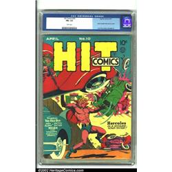 Hit Comics #10 (Quality, 1941) CGC FN+ 6.5 White pages. This Golden Age beauty sports a Lou Fine...
