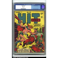 Hit Comics #12 (Quality, 1941) CGC FN+ 6.5 Off-white pages. Lou Fine does it again with an action...