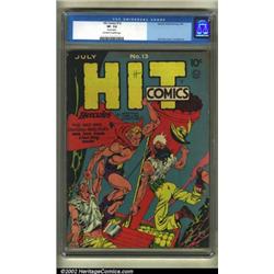 Hit Comics #13 (Quality, 1941) CGC VF- 7.5 Off-white to white pages. Another beautifully rendered...