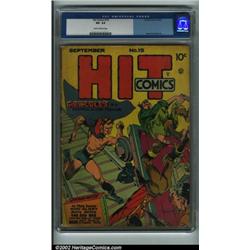 Hit Comics #15 (Quality, 1941) CGC VG- 3.5 Slightly brittle pages. Fans of Reed Crandall will def...