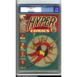 Hyper Mystery Comics #1 (Hyper Publications, 1940) CGC VF 8.0 Cream to off-white pages. This is a...