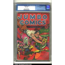 Jumbo Comics #11 Rockford pedigree (Fiction House, 1940) CGC VF- 7.5 Light tan to off-white pages...