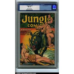 Jungle Comics #91 (Fiction House, 1947) CGC NM- 9.2 Cream to off-white pages. With a winning comb...