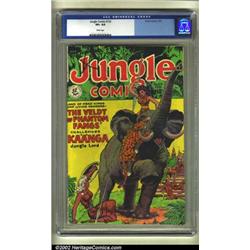 Jungle Comics #122 (Fiction House, 1950) CGC VF+ 8.5 White pages. The pure white pages on this bo...
