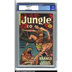 Jungle Comics #126 (Fiction House, 1950) CGC VF/NM 9.0 White pages. Kaanga dives into action on t...