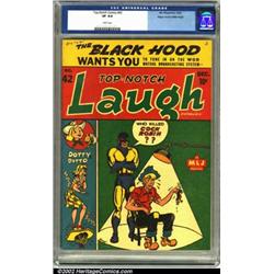 Top-Notch Comics #42 Mile High pedigree (MLJ, 1943) CGC VF 8.0 White pages.. Sporting a great Har...