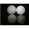 Image 1 : 4 ASSORTED 1850'S SEATED LIBERTY DIMES