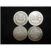 Image 2 : 4 ASSORTED 1850'S SEATED LIBERTY DIMES