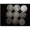 Image 1 : 9 ASSORTED 1850'S SEATED LIBERTY DIMES