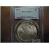 Image 1 : 1925 PEACE SILVER DOLLAR PCGS MS61