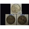 Image 1 : 1919-S,20 & 23-S WALKING LIBERTY HALF DOLLARS