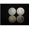 Image 1 : 4 ASSORTED 1830'S SEATED LIBERTY DIMES