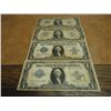 Image 1 : LOT OF 4-1923 LARGE SIZE $1 SILVER CERTIFICATES