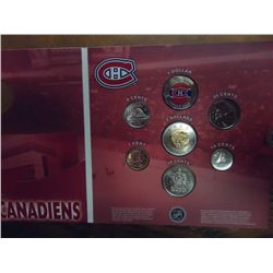 2008 CANADIENS COMMEMORATIVE COIN SET 7 COINS