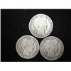 1907,08-D & 09-S BARBER HALF DOLLARS