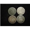 Image 1 : 1853,54,56 & 57 SEATED LIBERTY DIMES