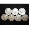 7 ASSORTED TEENS -30'S MERCURY DIMES