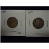 Image 1 : 1887 & 89 LIBERTY "V" NICKELS