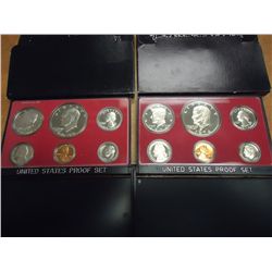 1974 & 75 US PROOF SETS (WITH BOXES)