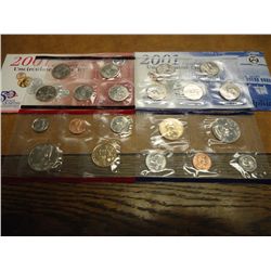 2001 US MINT SET (UNC) P/D (WITH ENVELOPE)