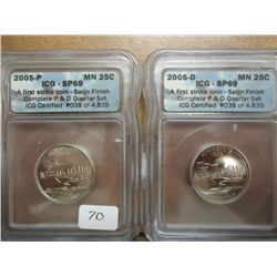 2005 P & D MINNESOTA QUARTERS ICG SP69