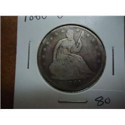 1860-O SEATED LIBERTY HALF DOLLAR