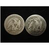 Image 2 : 1858 & 76 SEATED LIBERTY HALF DOLLARS