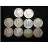 Image 1 : 10 ASSORTED MERCURY SILVER DIMES