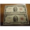 Image 1 : 2-1953-A $2 US NOTES RED SEALS CRISP UNC