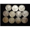 Image 1 : 11 ASSORTED MERCURY SILVER DIMES