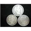 Image 1 : 1913-S,14-S & 15-S BARBER HALF DOLLARS