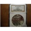 Image 1 : 1987 AMERICAN SILVER EAGLE NGC MS69