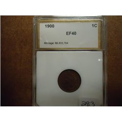 1900 INDIAN HEAD CENT PCI (EF40)