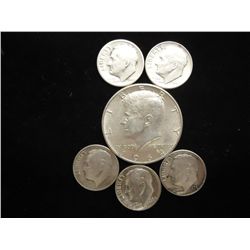 $1 FACE VALUE OF 90% SILVER ALL US