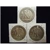 Image 2 : 1929-D,29-D & 33-S WALKING LIBERTY HALF DOLLARS