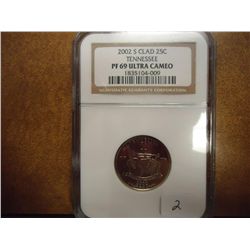 2002-S TENNESSEE QUARTER NGC PF69 ULTRA CAMEO