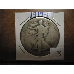 1919-D WALKING LIBERTY HALF DOLLAR