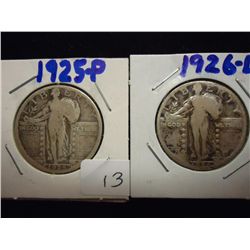 1925 & 26-D STANDING LIBERTY QUARTERS