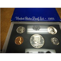 1968 US PROOF SET (WITH BOX) 40% SILVER HALF