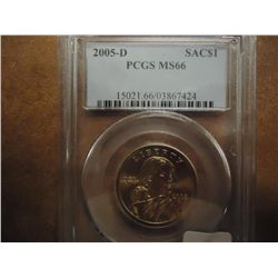 2005-D SACAGAWEA DOLLAR PCGS  MS66