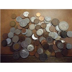 1 POUND FOREIGN COINS GUARANTEED $100 RETAIL