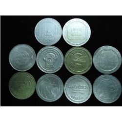 10 ASSORTED $1 GAMING TOKENS